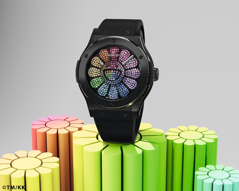 Hublot Classic Fusion Takashi Murakami Black Ceramic Rainbow Replika